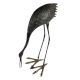 Handcrafted Crane Brass Bird Statue Home Decoration