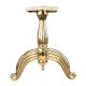 Ribbed Brass Three Legged Stand For Home Decoration