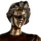 Brass Statue of an European Lady For Home Decoration
