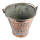 Copper Bucket With Detailed Chasing And Repousse Work And Handle