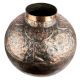 Round Copper Traditional Water Pot Embossed Design