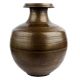 Brass Water Pot Bulbous Fluted Design Decorative Pot