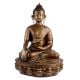 Handmade Brass Buddha Statue Meditating On Lotus Base