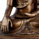Handmade Brass Buddha Statue Meditating On Lotus Base