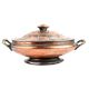 Oval Repousse Copper Rice Serving Bowl