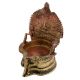 Hand crafted Brass Gajllaxmi Lamp With Beautiful Engravings
