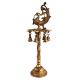 Oil Lamp Stand With Peacock and Hanging Bells