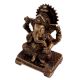 Brass Ganesha Statue Sitting On A Chowki