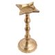 Brass Oil Lamp Flower Shaped 4 Jyot  Long Oil Lamp