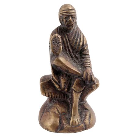 Brass Shirdi Sai Baba Statue Popular Religious Gift