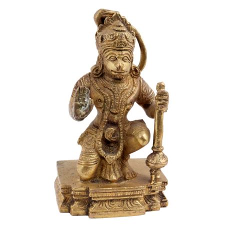 Brass Hanumanji Pavan Putra Statue