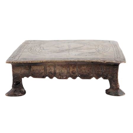 Brass Engraved Low Height Table