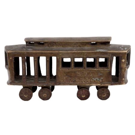 Handmade Brass Vintage Railway Engine Toy