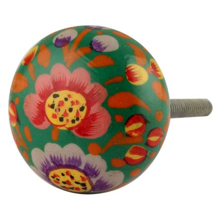Colourful Beautiful Wooden Knob