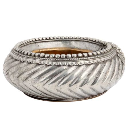 Tribal Hand made Brass Ashtray Spirally Carved Design