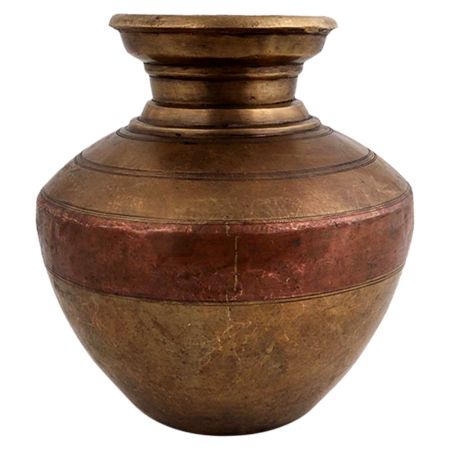 Ganga Jamuna Water Pot Vintage  Copper Lota