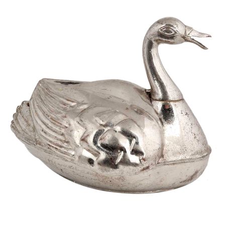 Brass Duck Storage Box Silver Nickel Box Home Decoration