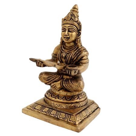 Brass Annapurna Devi Statue