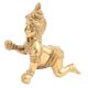 Cute Brass Krishna Ladoo Crawling Gopal Statue