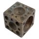 Modern Design Brass Cube Paperweight