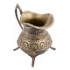 Hand Crafted Brass Floral Jug Or Pitcher With Three Legs