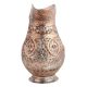 Handmade Copper Jug With Flower Motifs Scroll Design