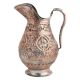 Handmade Copper Jug With Flower Motifs Scroll Design