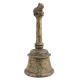Brass Handheld Indian Bell With Nandi Statue