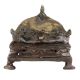Old Used Brass Krishna Bed Temple Decoration
