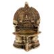 Engraved Brass Goddess Laxmi Worship
