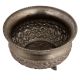 Old Copper Floral Design Embossed Bowl With Legs