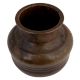 Brass Traditional Water Pot With Lines In Casting
