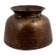 Rare Large Bottomed Brass Pot Indian Dinnerware