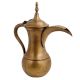 Brass Coffee Pot Pitcher With Spout And Finial