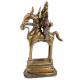 Tribal Brass Indian Warrior god Riding A Horse Statue