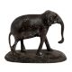Black Brass Elephant Statue For Garden Decor