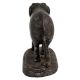 Black Brass Elephant Statue For Garden Decor