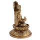 Brass Laxmi Blessing Statue On A Lotus Base