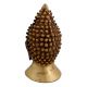 Brass Buddha Head Statue Showpiece