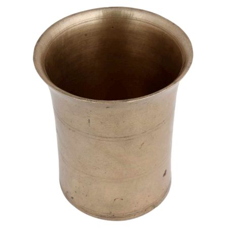Vintage Brass Water Cup Or Glass