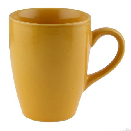 Handcraft Decorative Ceramic Yellow Coffee Mug