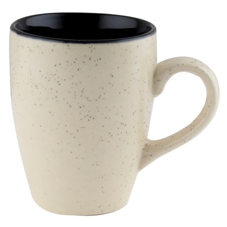 Designer Handcraft Ceramic Coffee Mug In White & Black