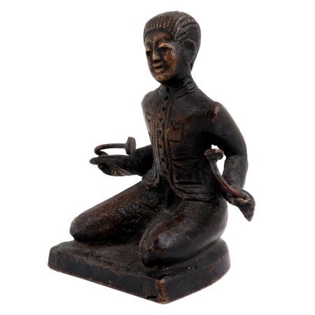 Brass English Statue With Two twisted rods