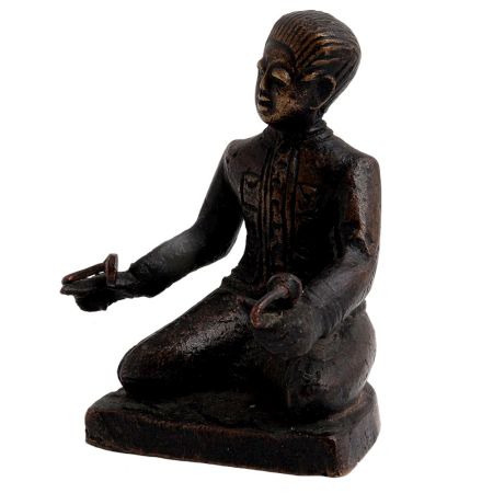 Brass English Statues Sitting Comfortably