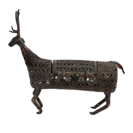 Brass Tribal Deer With Jail Design And Tiny Box