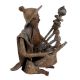 Brass Tribal Musician With Rare Musical Instrument