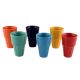 Decorative Handcraft Ceramic Multicolour Tea Cups in Set of 6