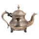 Brass Tea Pot Silver Polish Rare And Unique Floral Design