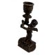 Brass Cherub Holding Candlestick Christmas Decoration