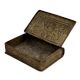 Floral Design White Metal Storage Betel Nut Box
